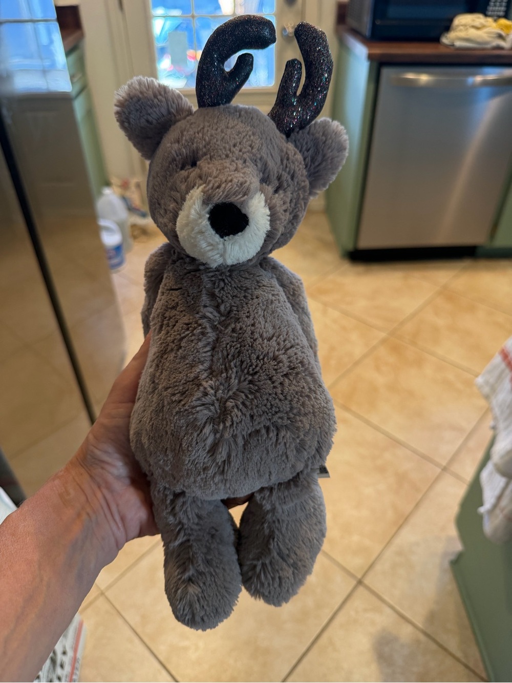 Jellycat Bashful Glitz Reindeer Plush Plushie Stuffed Animal Stuffie Soft Toy